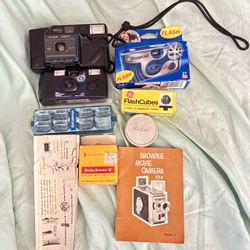 Vintage Film Camera & Accessories Lot
