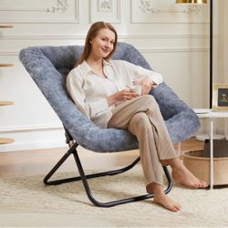 Comfy Cozy Saucer Chair – Foldable Moon Chair for Bedroom & Dorm