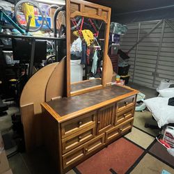Drawer with Vanity Mirror