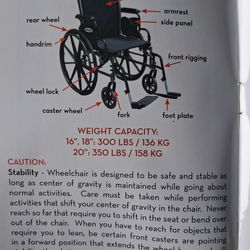 2 brand new wheel chairs