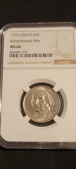 🎖️ 2026 D Revolutionary War Commemorative Quarter NGC MS66 Gem BU 🦅