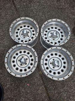 Eagle Alloys 15x8 Polished Wheels - 5x4.5 -30 offset