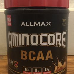 ALLMAX AMINOCORE BCAA Sweet Tea 90 servings 945 grams 2.1 lbs Branched Chain Ami