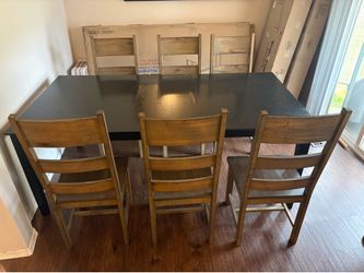 Dining room table and chairs