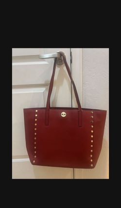 Michael Kors Red Tote Handbag 