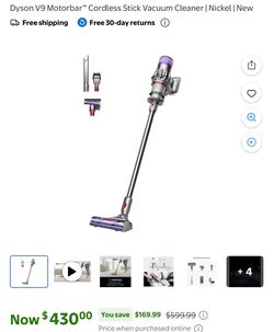 Dyson V9 Motorbar™ Cordless Stick Vacuum Cleaner | Nickel | New