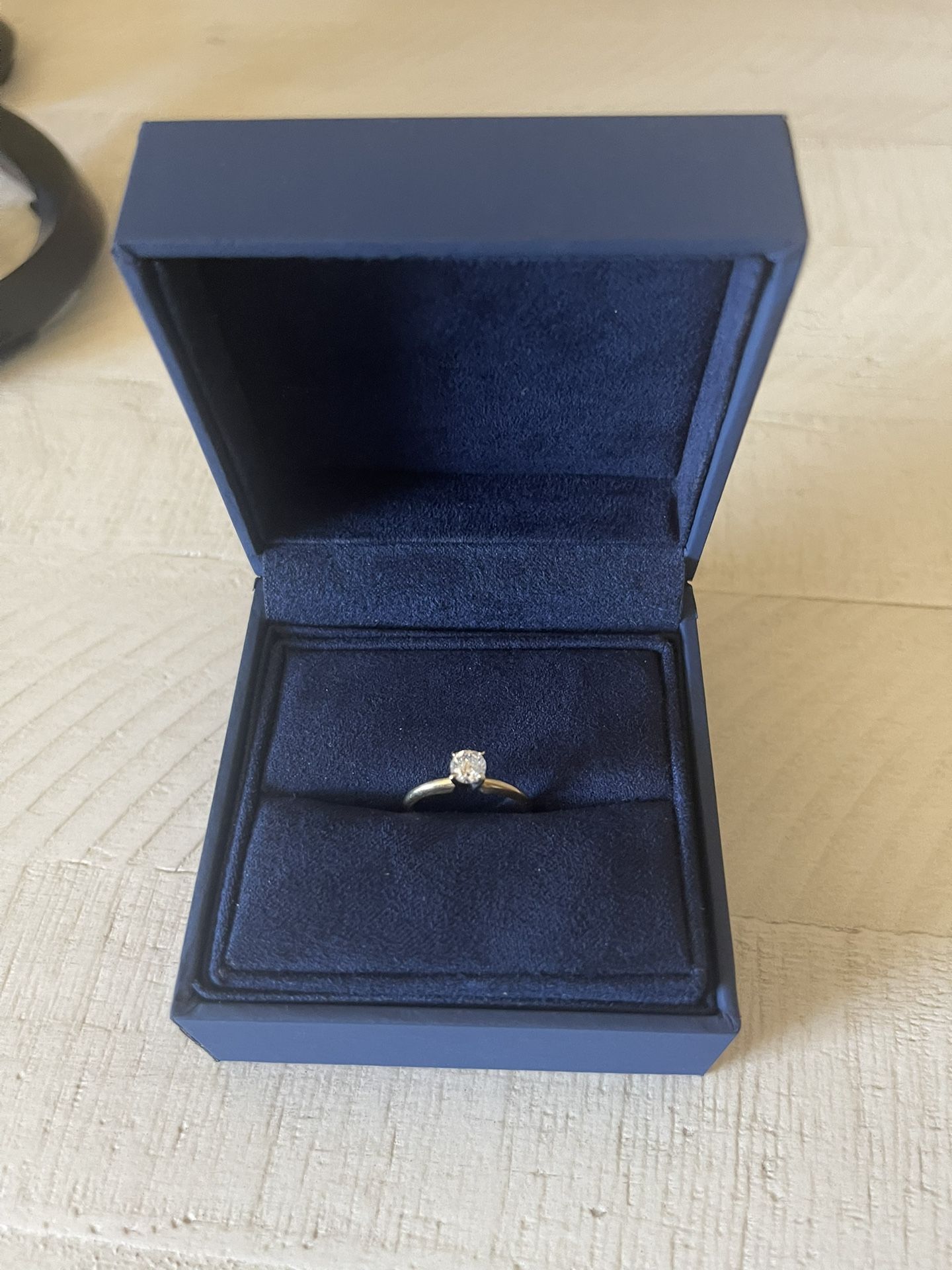 1/2 CTW Solitaire Diamond Engagement Ring.