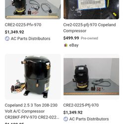 New In Box Central Heat And Air Compressor 