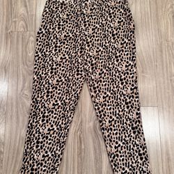 Banana Republic Hayden Cheetah Print Pants Sz 12