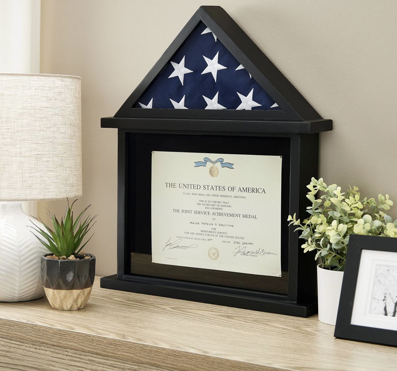 Flag And Certificate Display Case