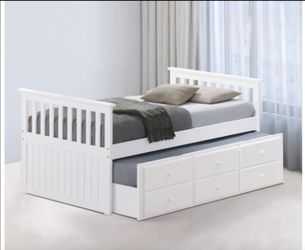 Twin Bed With Trundle