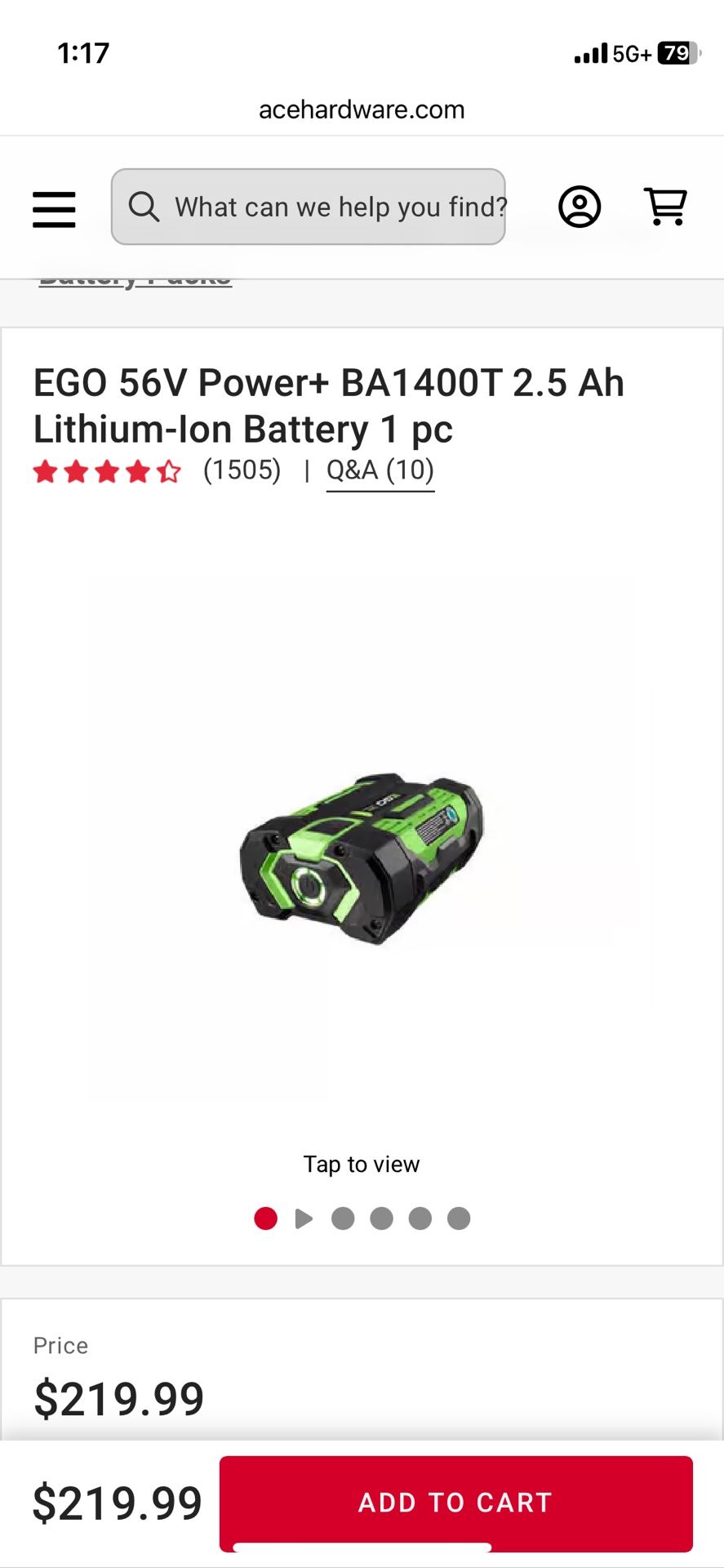 Ego Batteries (2.5 And 4.0 Ah)