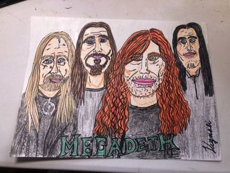 Cartoon Caricature Of Megedeth