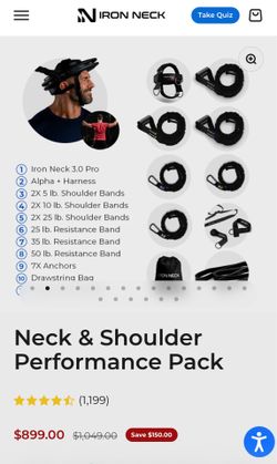 Iron Neck 3.0 Neck and Shoulder performance pack
