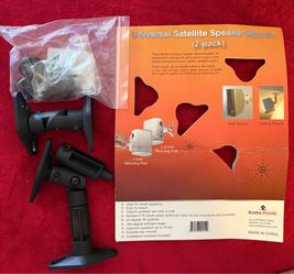 Universal Satellite Speaker Mounts (2) w/mounting hardware