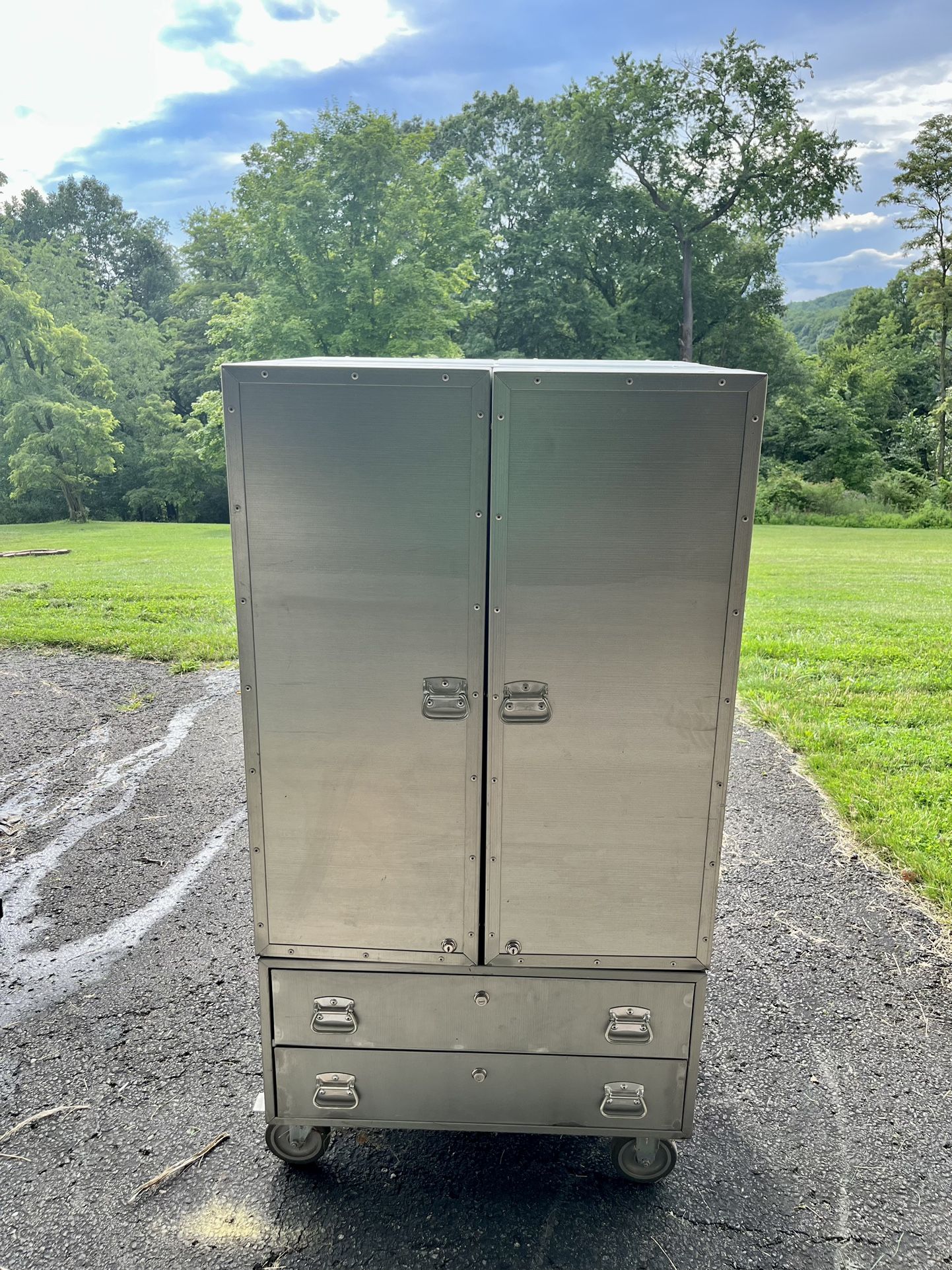 Large Rolling Double Sided Tool Storage