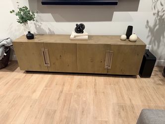 Restoration Hardware White Media Console - 80"