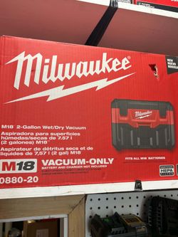 Milwaukee new vacuum M18