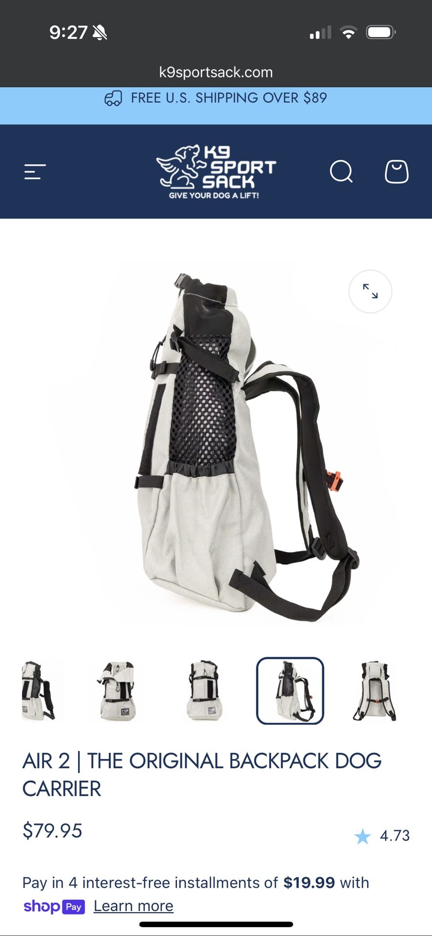 Dog Travel Backpack