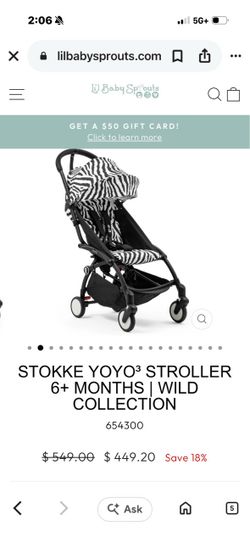 Stokkes YOYO stroller zebra collection