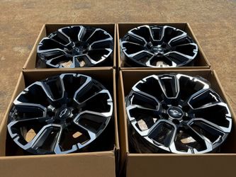 DELIVERY 4 Chevy Silverado Suburban Tahoe OEM Satin Machined 22" Wheels Rims SRL Yukon 6x5.5