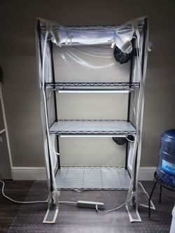 4- Tier Indoor Greenhouse with Full Spectrum Grow Lights