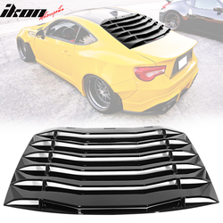 Fits 2013-2020 Scion FRS/Subaru BRZ/Toyota 86 Rear Window Louver Gloss Black