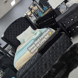 ✨️ 4pc Queen, Cal King Storage Bedrooms ✨️ Furniture Sectional, Dining Table 