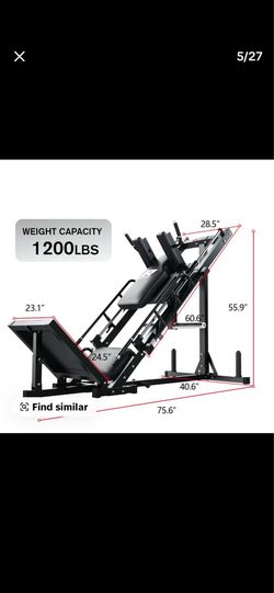 RitFit 3-In-1 Leg Press And Hack Squat Machine