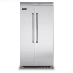 Viking 5 Series VCSB5424SS00 42 Inch Counter Depth Built-In Side by Side Refrigera