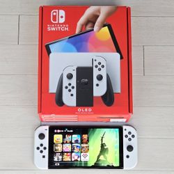 Nintendo Switch OLED with 200 Popular Games + 10000 Retro Classic Games 