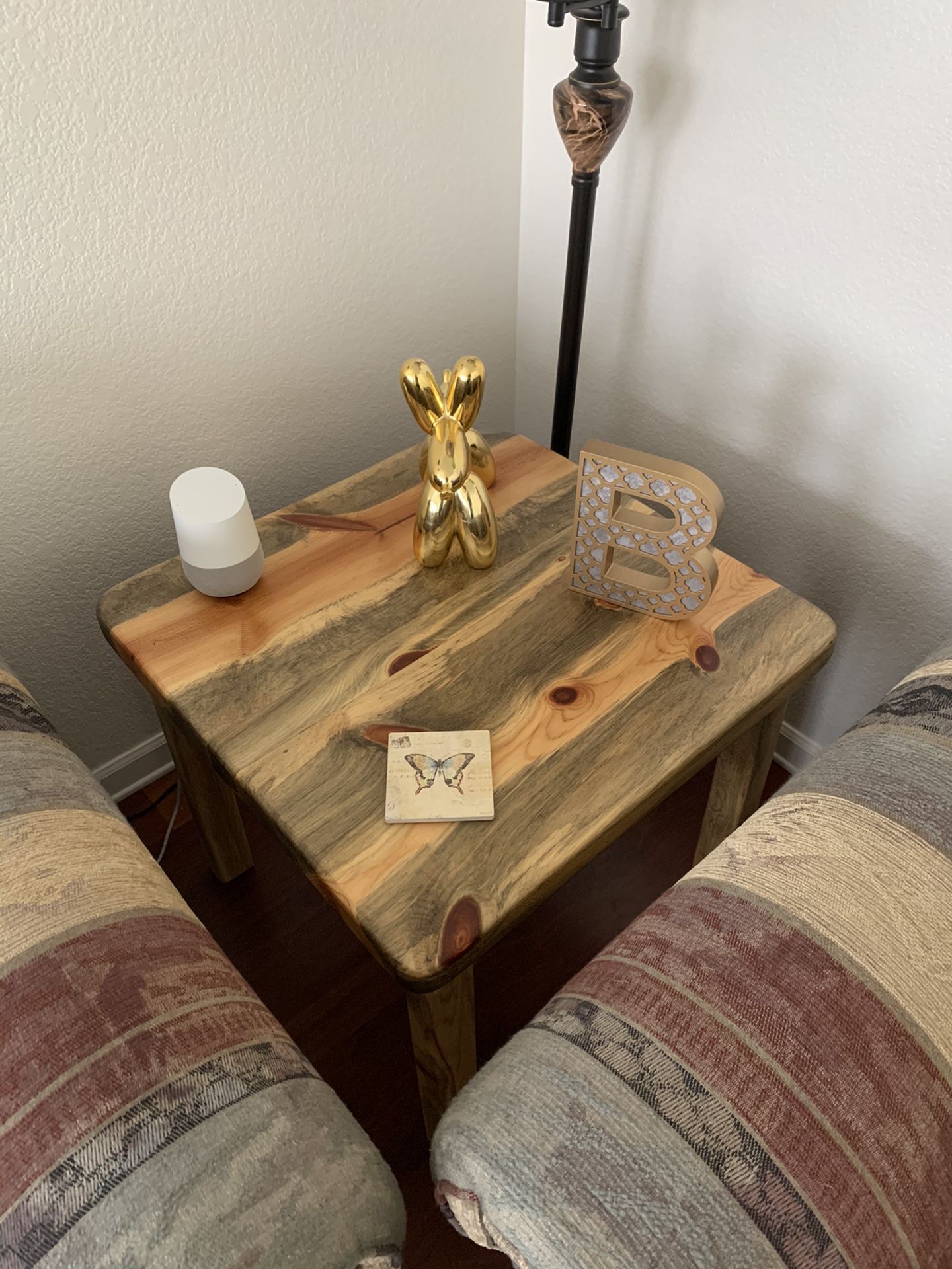 Beetle Kill Pine End Table