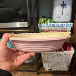 Pink Le Creuset Pie Dish Pan