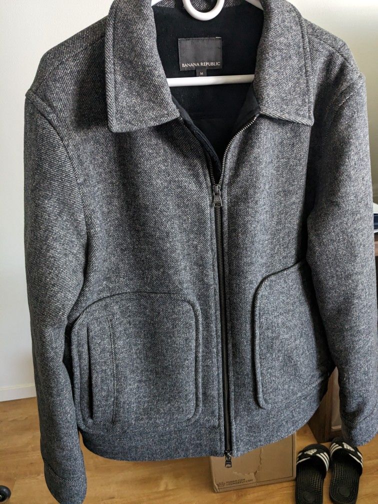 Banana Republic Men's Wool Blend Coat