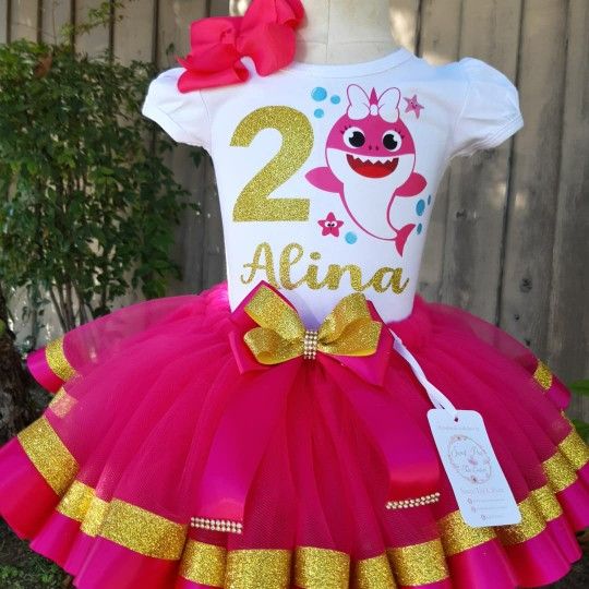 Baby Shark tutu outfit