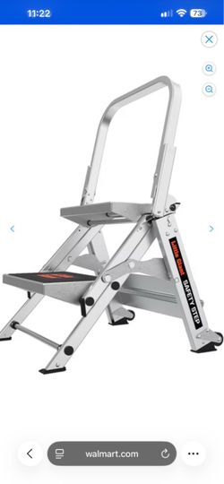 Little Giant Safety Step Stool, Foldable 2 Step,
