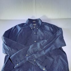 Hollister Mens Blue Plaid Button Down Shirt Size M
