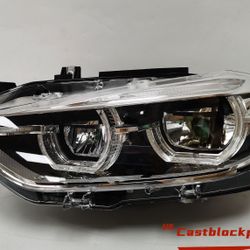16 17 18 BMW 3 Series 320I 330i 340i F30 LED LCI Headlight Left Driver Non Adaptive OEM