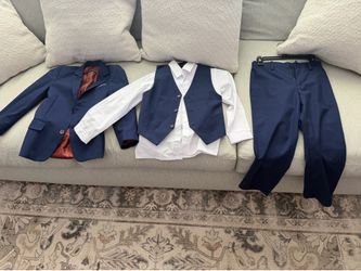 4 Piece Kids Navy Suit 6T