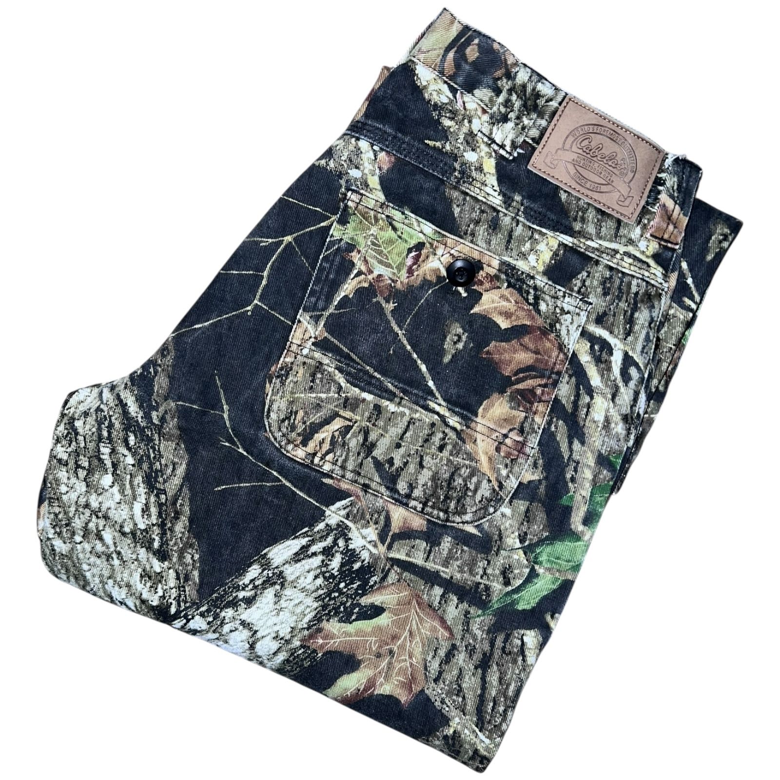 Cabela's Men Realtree Hunting Denim Camo Jeans Size 36 Regular Inseam 31