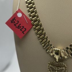 10k Gold Oro Chain Rolex 