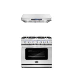 LUXURY KITCHEN APPLIANCES - New Open Box RANGE OVEN COOKTOP HOOD 