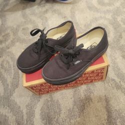 Children's  Vans Black Size 12 Brand New