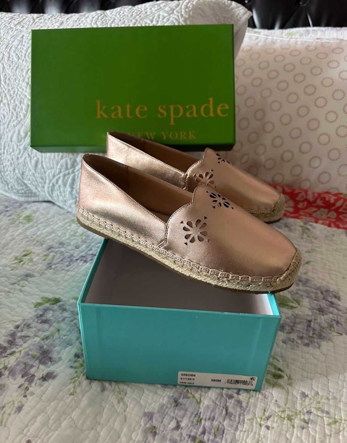 New New Kate Spade " Espadrilles Shoes Size 8M