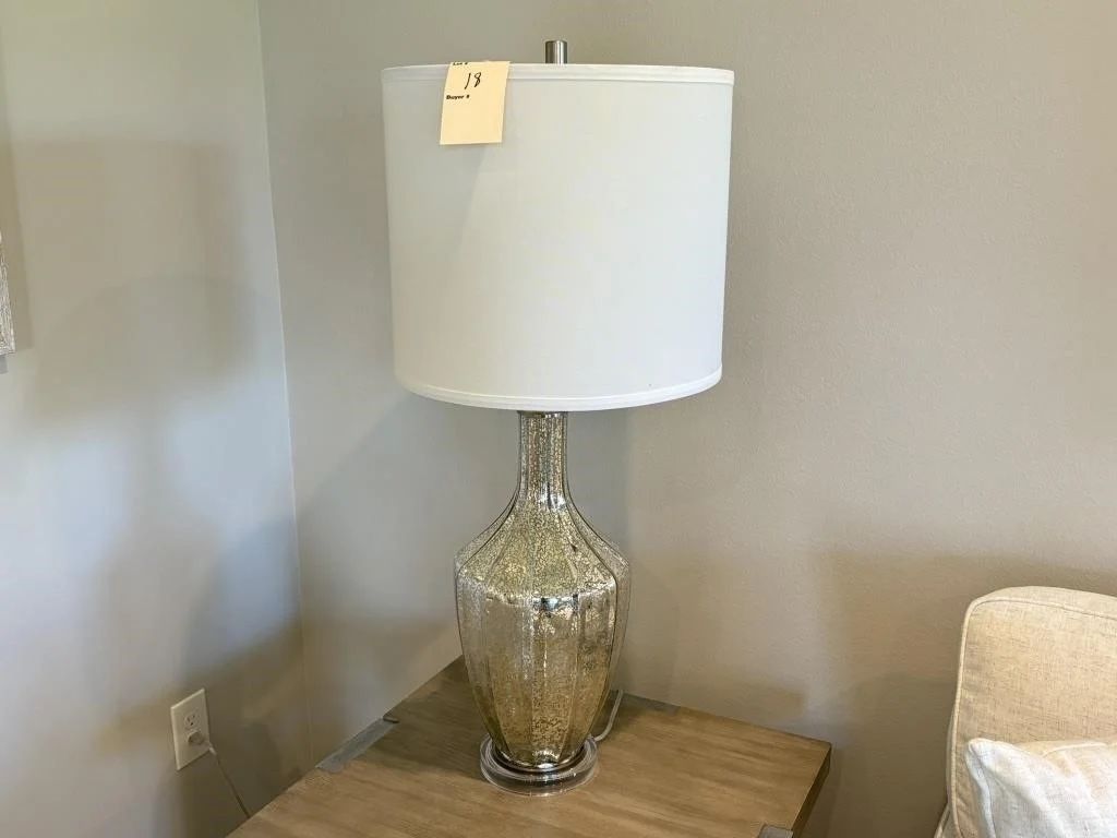 2PC Mercury Glass Table Lamps