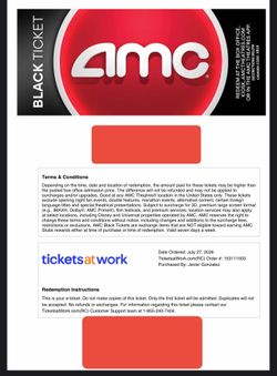 AMC Black Ticket Bundle