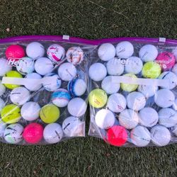 52 Premium Golf Balls 27 Titleist 25 Taylormade 