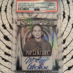 Melissa Gilbert Little House Autograph PSA 10 POP 1- 2025 Metal Pop Century 