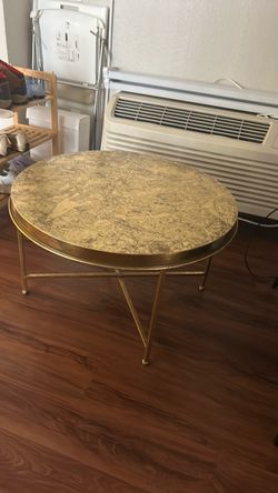 Large gold coffee table