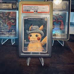 Pikachu with Grey Felt Hat PSA10 